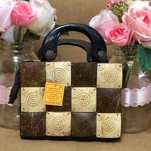 NEW Handmade Coconut Shell Bag / Purse